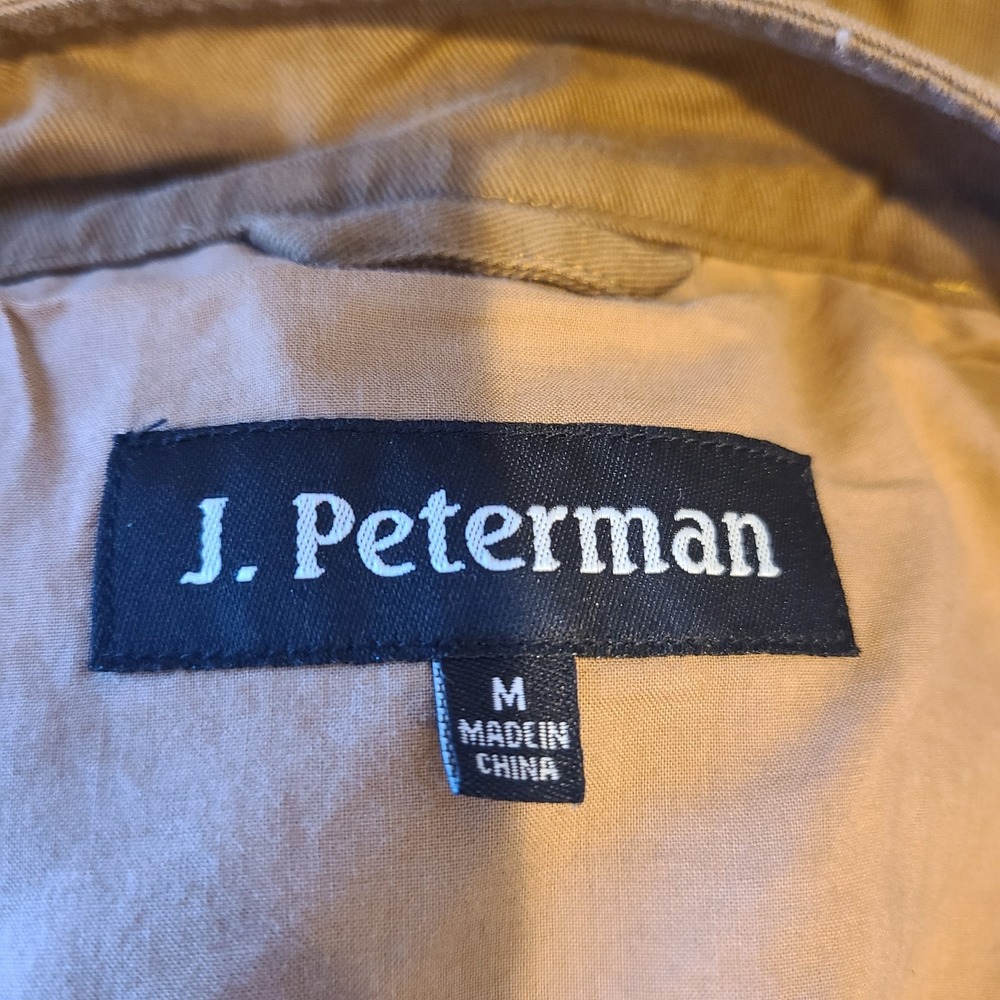 J. Peterman Brown Field Military Utility Barn‎ Chore Jacket Men's Medium Zip - Picture 10 of 11